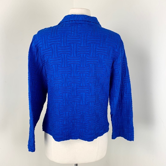 Great Cavalier by St Paul bright Blue Jacket XL Stitched Texture Excellent - Picture 10 of 11